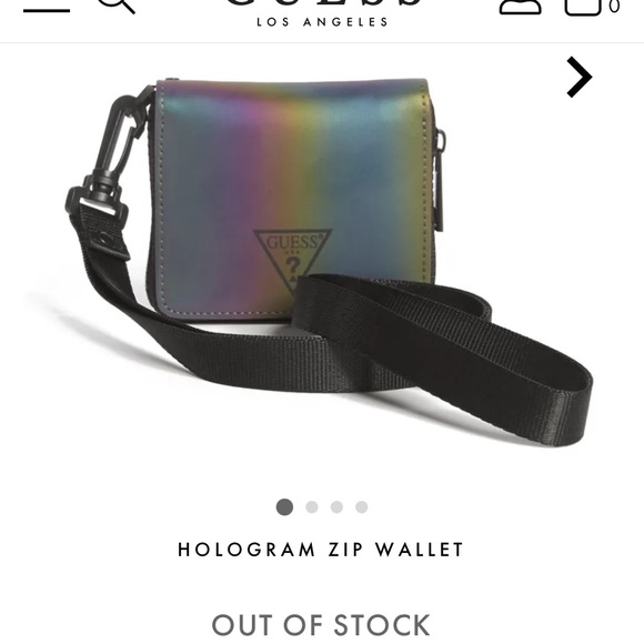 Guess holographic zipper wallet. - Picture 2 of 15